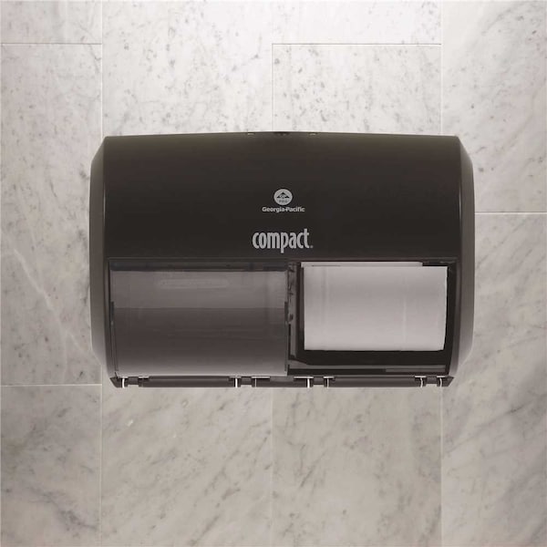 Compact Black SideBySide Double Roll Toilet Paper